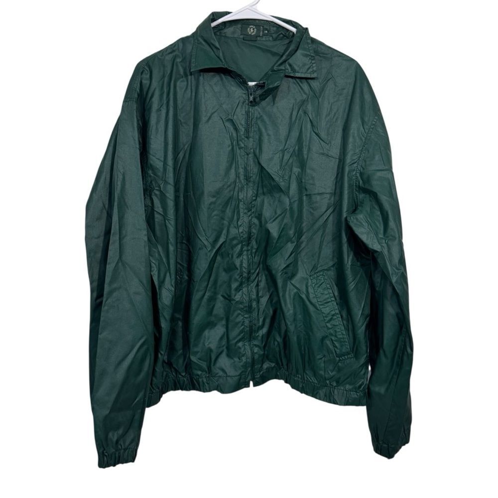 Polo Ralph Lauren Vintage Hunter Green Full Zip Windbreaker Jacket